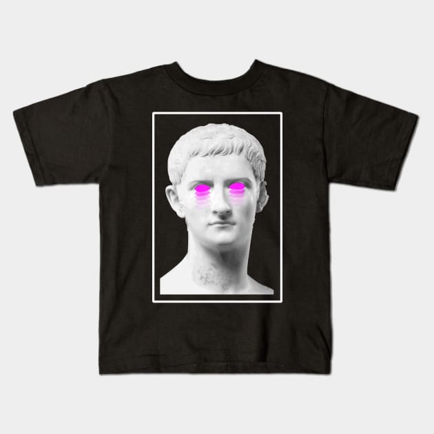 Aesthetic Greek Bust | Vaporwave Kids T-Shirt by MeatMan